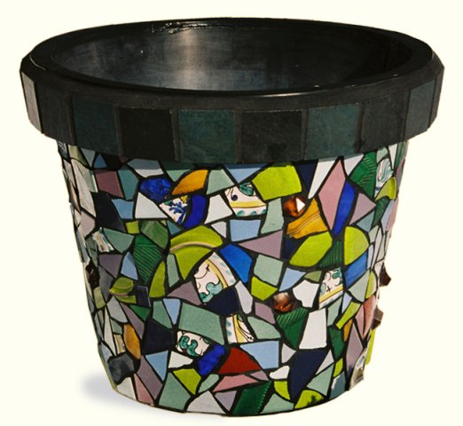 Mosaik - Zinktopf